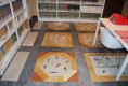 Villa Lanzara pavimento biblioteca